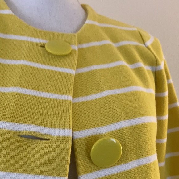 J. Crew Jackets & Coats J Crew Yellow Blazer Crop Statement Button